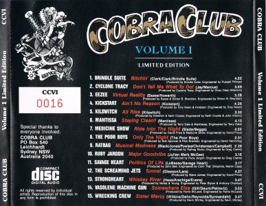 Cobra Club Volume I Limited Edition (Back)