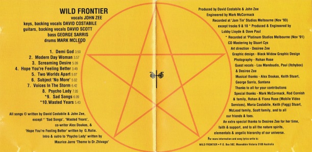 Wild Frontier - King of Pentacles (Booklet)